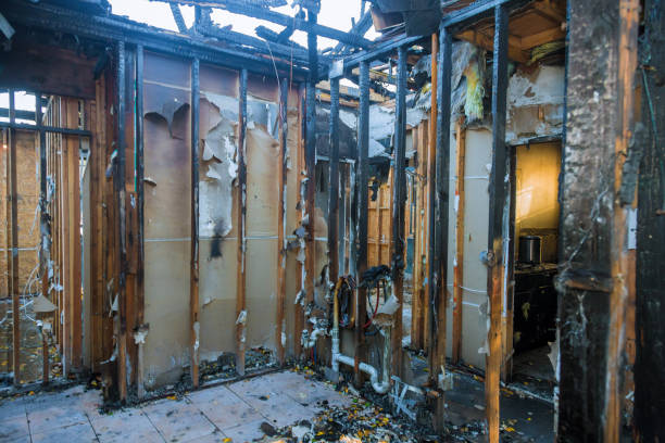 Professional Fire Damage Cleanup technician working in Warminster, PA